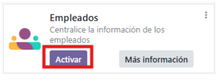 Activar módulo de empleados